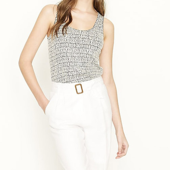 J Crew Sunlit Sequin Tank Top Women XS Career Versatile Layer Neutral Sleeveless - Picture 2 of 8